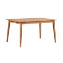 Blagovaonski stol od hrastovine Rowico Mimi, 140 x 90 cm