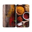 Set od 2 staklena poklopca za štednjak Wenko Spices, 52 x 30 cm