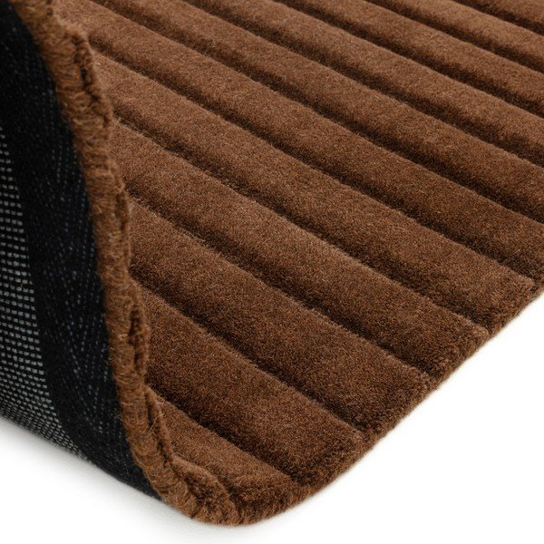 Tamno smeđi ručno rađen vunen tepih 160x230 cm – Asiatic Carpets-image-2