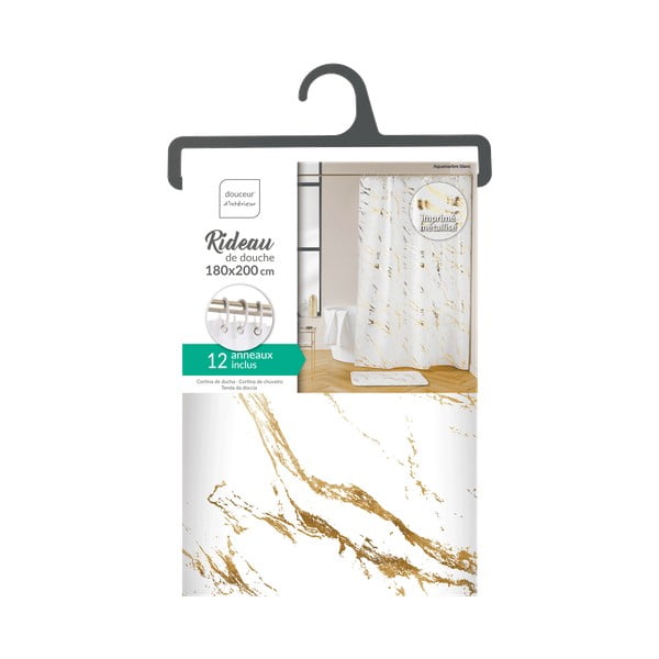 Tuš zavjesa 180x200 cm Aquamarbre – douceur d'intérieur-image-4