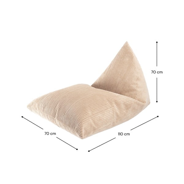 Svjetlo smeđa vreća za bebe od samta Big Lounger – Wigiwama-image-4