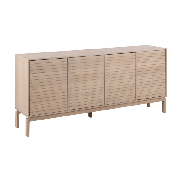 Niska komoda u dekoru hrasta u prirodnoj boji 180x80 cm Linley – Actona-image-2