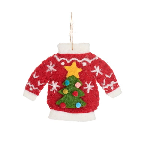 Tekstilni ukras za božićno drvce Christmas Jumper – Sass & Belle