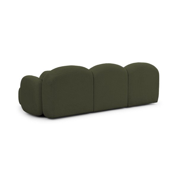 Zelena kutna garnitura od bouclé tkanine (s desnim kutom/s ležaljkom) Orbit – Ropez-image-3