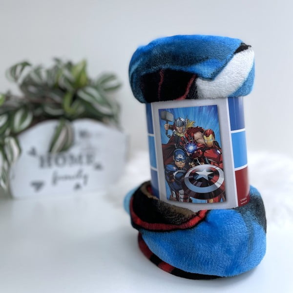 Deka za bebe od mikropliša 100x150 cm Avengers Heroes – Jerry Fabrics-image-1