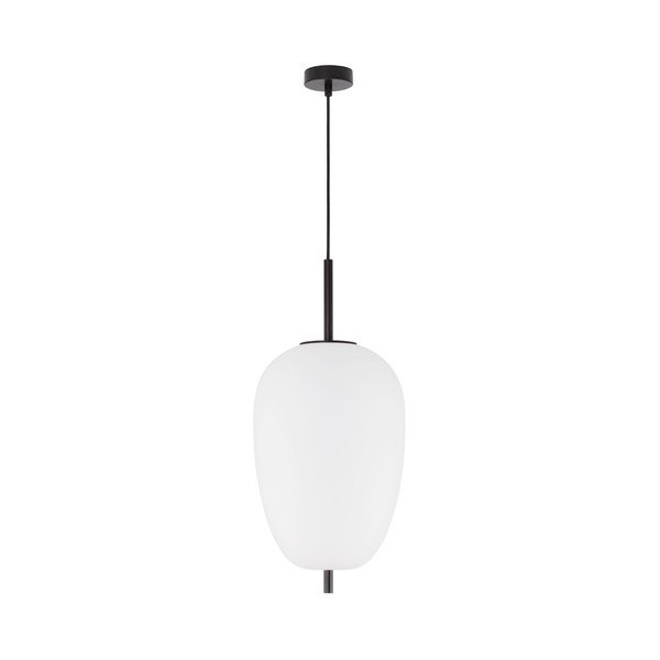 Bijela/crna staklena viseća svjetiljka ø 27 cm Lato – Nova Luce