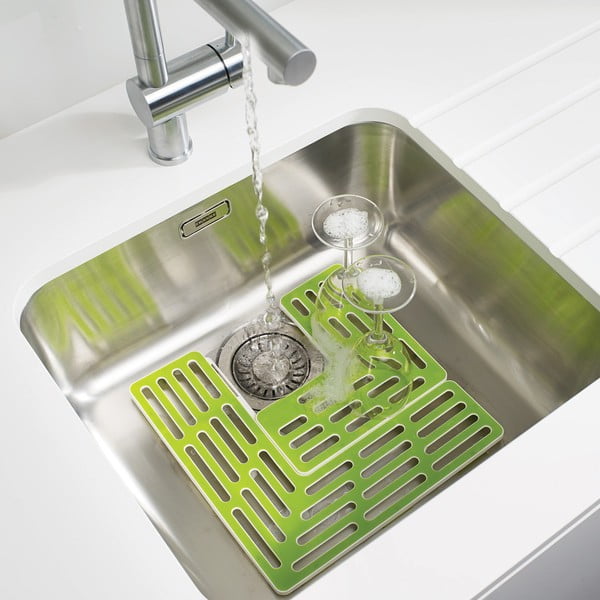 Protuklizne prostirke u setu 2 kom za umivaonik 28,5x28,5 cm Sink – Joseph Joseph-image-1