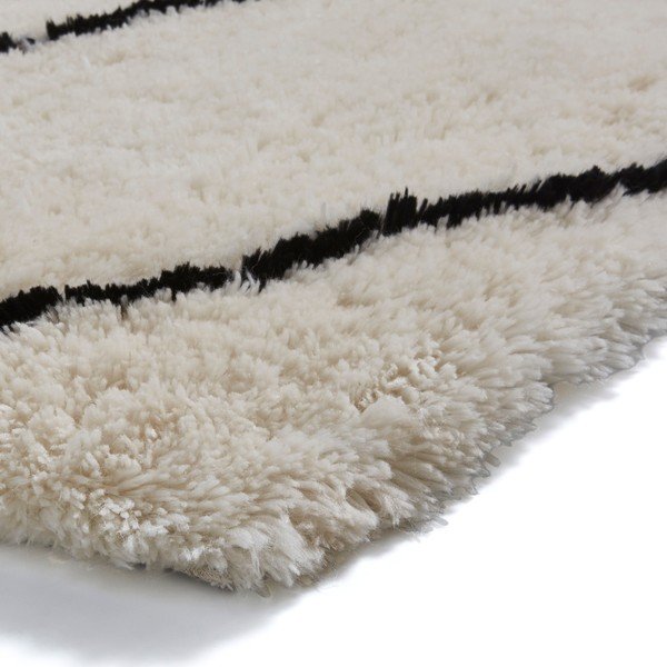 Kremasto bijeli tepih s crnim detaljima Think Rugs Morocco, 120 x 170 cm-image-2