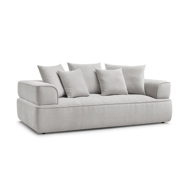Svijetlo siva sofa od šenila 237 cm Whesley – Bobochic Paris-image-3