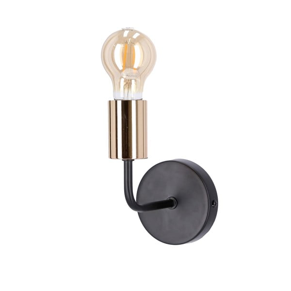 Crna/u bakrenoj boji zidna lampa Spill – Candellux Lighting-image-2