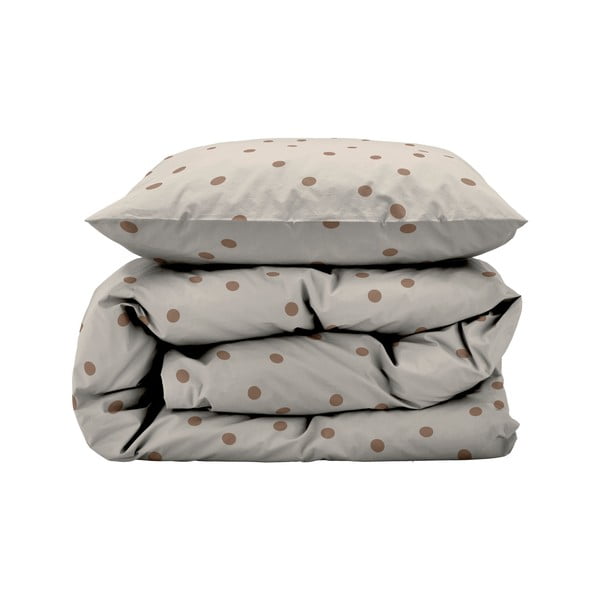 Smeđa posteljina za krevet za jednu osobu od pamučnog satena 140x200 cm Solaris – Södahl-image-2