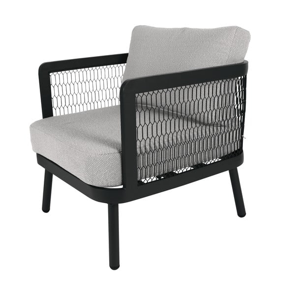 Siva metalna vrtna fotelja Edinburgh Duo – Rojaplast-image-2