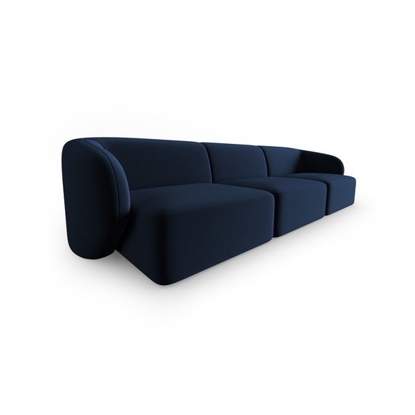 Plava baršunasti sofa 266 cm Paolo – Milo Casa-image-2