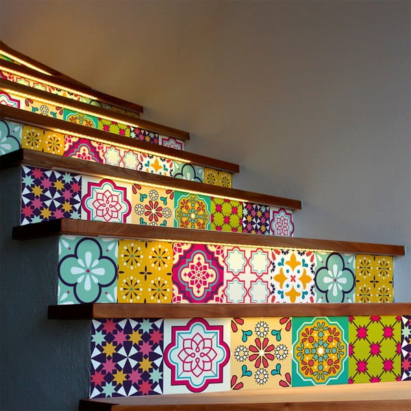 Set od 2 naljepnice za stepenice Ambiance Stickers Stair Adamaris, 15 x 105 cm
