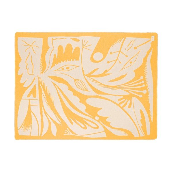 Žuta  deka 165x200 cm Lino – noo.ma