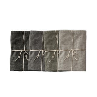 Set od 4 platnene salvete s lanom Really Nice Things Cool Grey, 43 x 43 cm