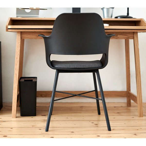 Crna blagovaonska stolica Unique Furniture Wrestler-image-1