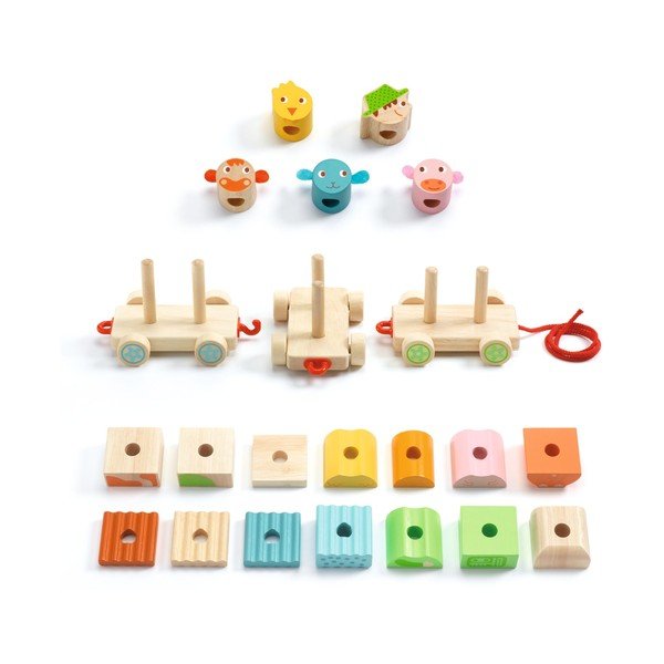 Dječji drveni vlak Djeco FarmTrain-image-2