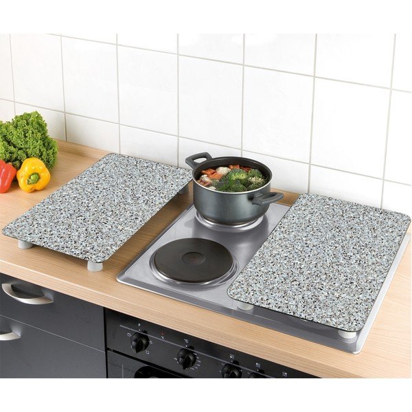 Set od 2 staklena poklopca za štednjak Wenko Granite, 52 x 30 cm-image-2