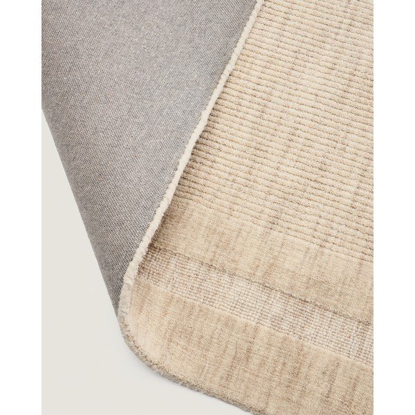 Krem ručno rađen vunen tepih 160x230 cm Dalena – Kave Home-image-4