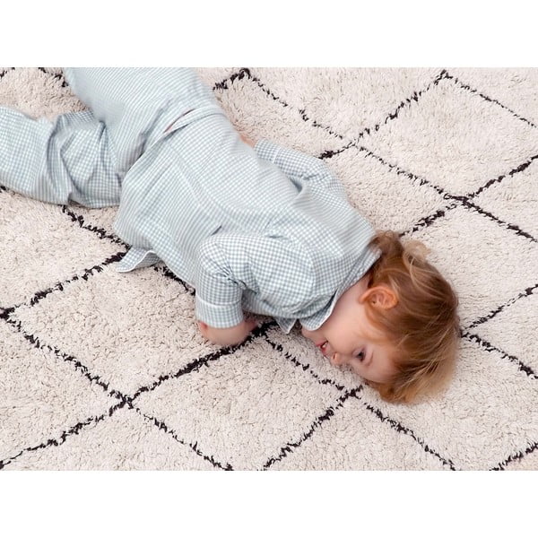 Krem periv/ručno rađen pamučan tepih 70x100 cm Mini Bereber – Lorena Canals-image-4