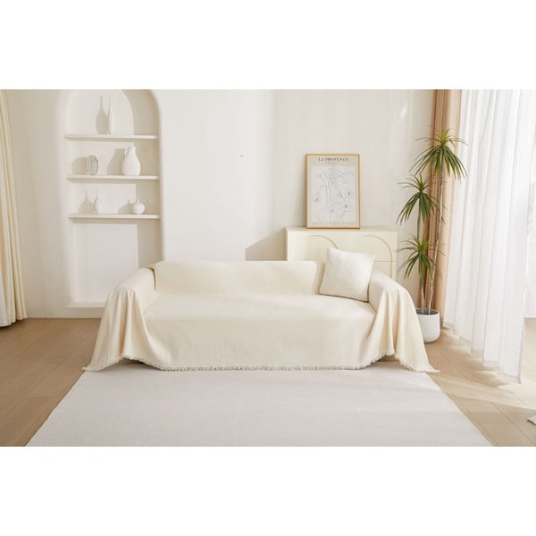 Krem presvlaka za sjedeću garnituru dvosjed Talo – Filumi-image-2