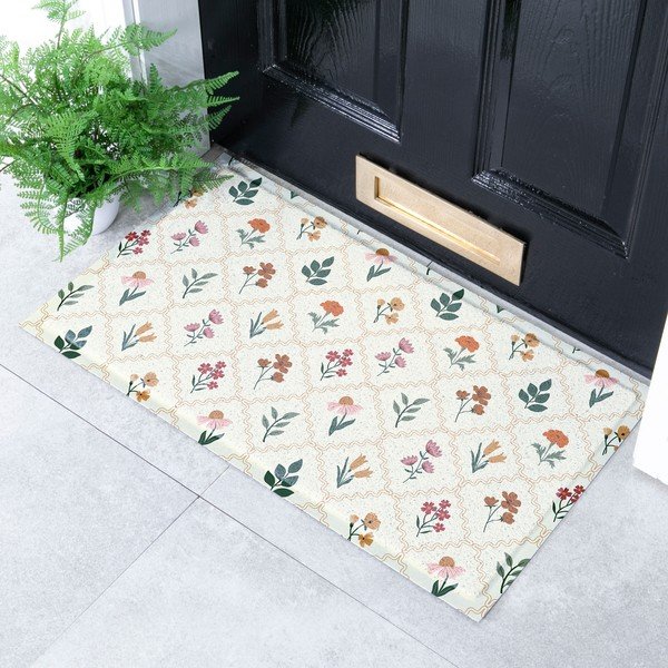 Otirač od PVC-a 40x70 cm Vintage Floral Stamp – Artsy Doormats-image-1