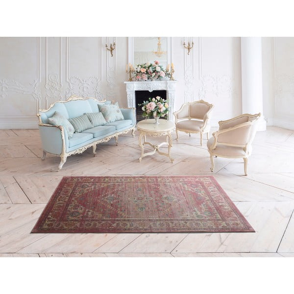 Crveni tepih od viskoze Universal Vintage Retro, 160 x 230 cm-image-1