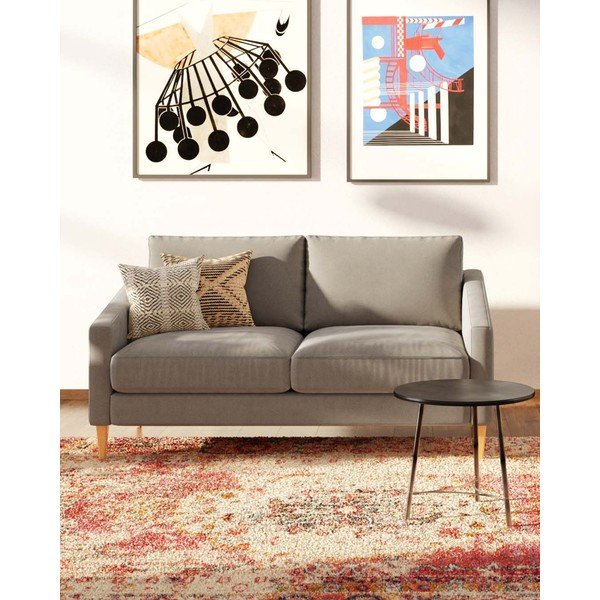 Bež baršunasti sofa 170 cm Karoto – Ame Yens-image-1