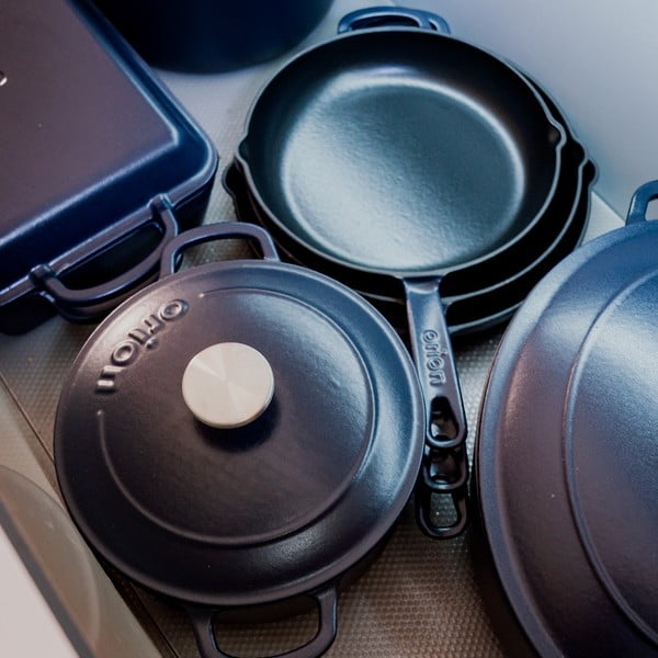 Lonac od lijevanog željeza s poklopcem prikladni za indukcijsko kuhalo 5,2 l LITINA SMALT – Orion-image-4