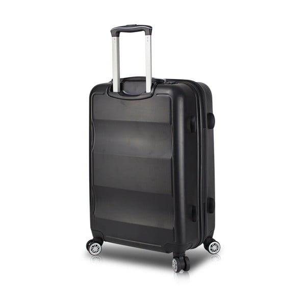 Crni putni kovčeg na kotačima s USB priključkom My Valice COLORS LASSO Pilot kovčeg