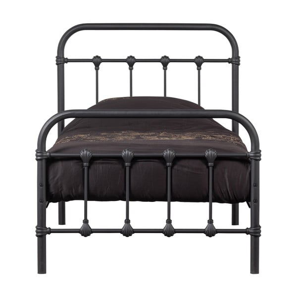 Crni krevet s podnicom 90x200 cm Moos – WOOOD-image-3