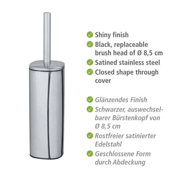 WC četka u srebrnoj boji Wenko Alassio-image-2