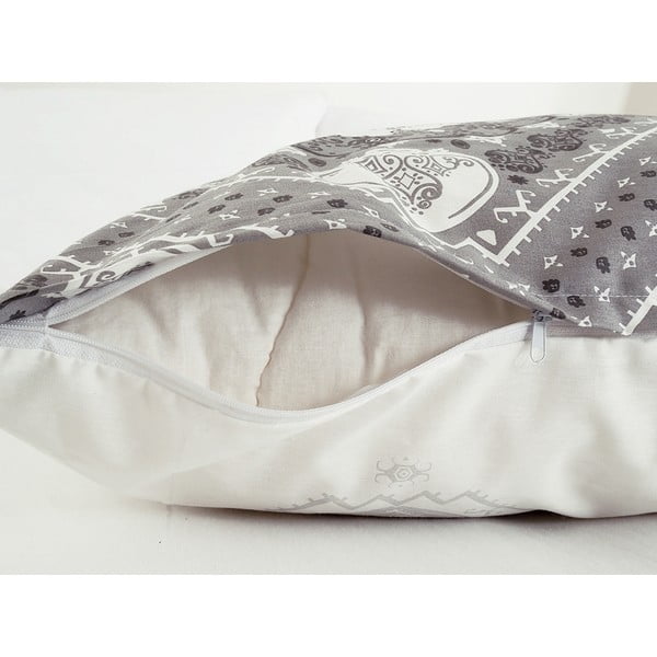 Bijelo-siva posteljina za krevet za jednu osobu od krepa 140x200 cm Top Class – B.E.S.-image-1