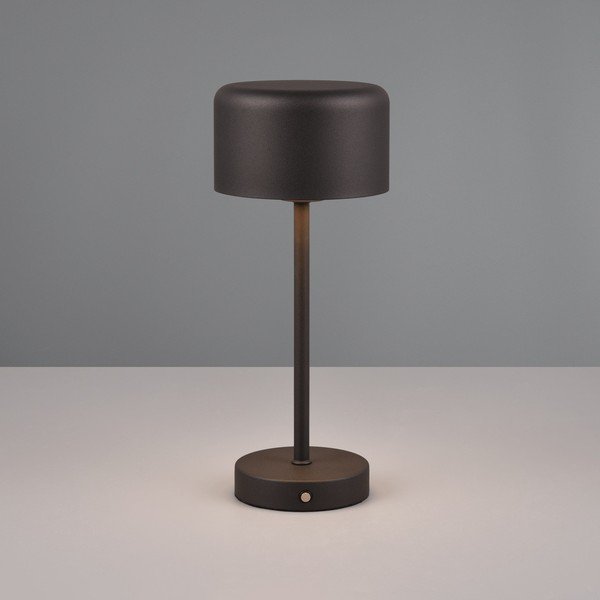 Mat crna LED stolna lampa s mogućnošću zatamnjivanja (visina 30 cm) Jeff – Reality-image-1