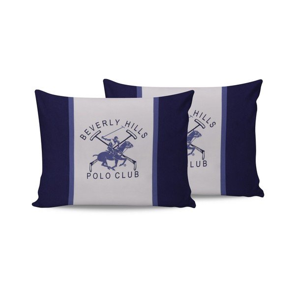 Set od 2 pamučne navlake za jastuke Polo Club Blue, 50 x 70 cm