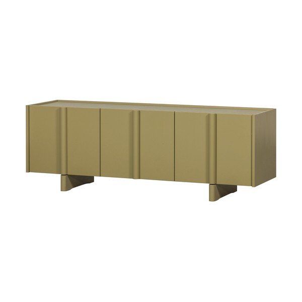 Zelena TV komoda od masivnog bora 152x53x46 cm Basu – WOOOD-image-3