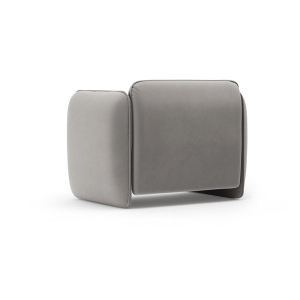 Tamno siva baršunasti fotelja Georgia – Micadoni -image-3