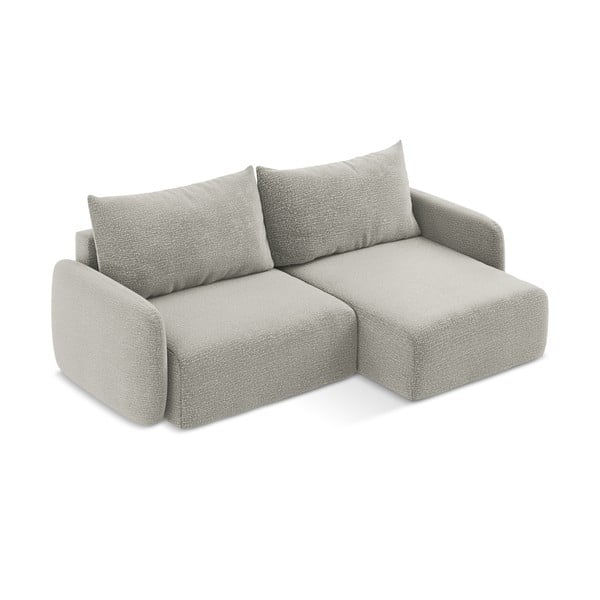 Svijetlo siva sklopiva/s prostorom za odlaganje kutna garnitura (s desnim kutom) Kalena – Makamii-image-3