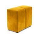 Žuti baršunasti naslon za modularnu sofu Rome Velvet - Cosmopolitan Design