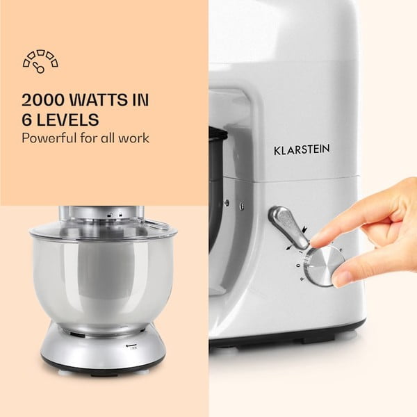 Sivi multifunkcionalni kuhinjski robot Klarstein Lucia Argentea-image-3