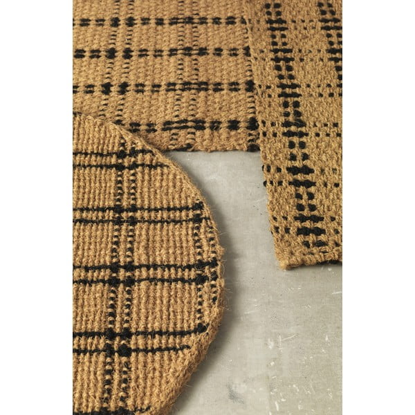 Crni/natur okrugli tepih ø 120 cm - Geese-image-1