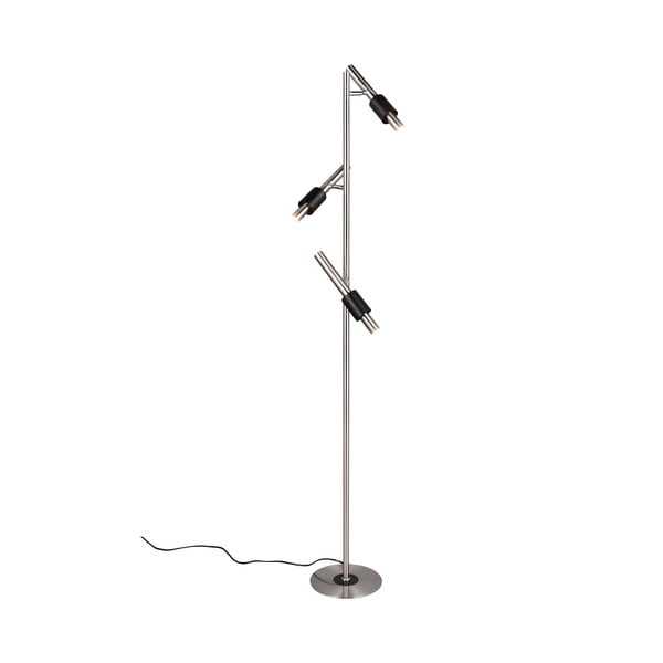 Crna/u srebrnoj boji LED stojeća svjetiljka (visina 150 cm) Ikaris – Trio Select-image-1