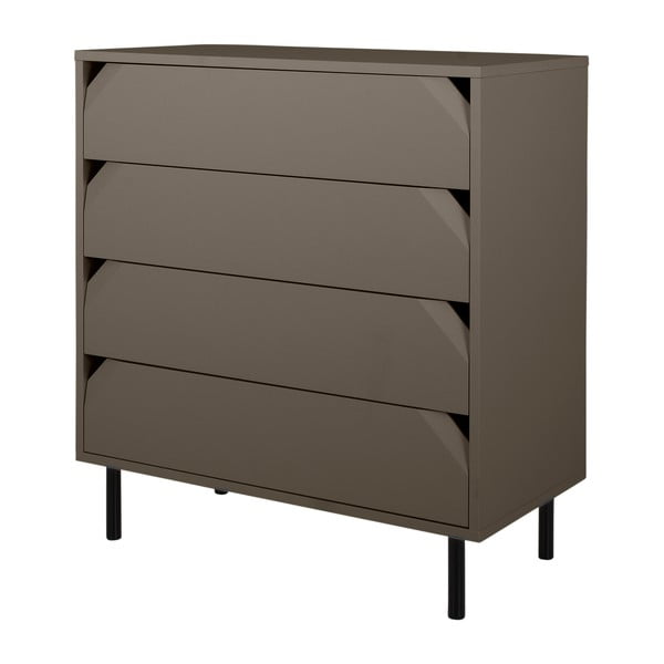 Tamno siva visoka komoda 90x96 cm Corner - Tenzo-image-1