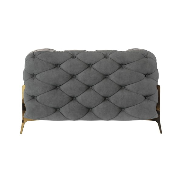 Siva baršunasti fotelja Chelsea Bis – Ropez-image-3