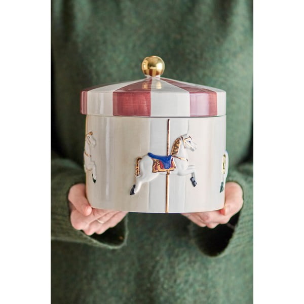 Posuda za namirnice za slatkiše od kamenine Merry-go-round – Bloomingville-image-1