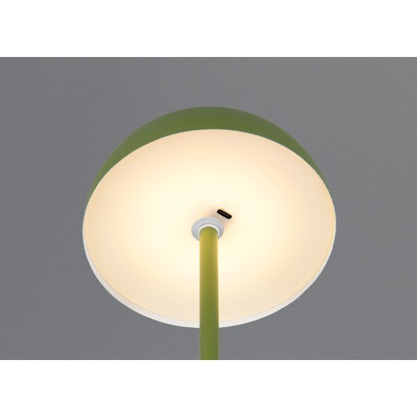 Zelena LED stolna lampa s metalnim sjenilom (visina 21 cm) Munoz – Reality-image-1