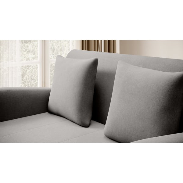 Siva baršunasti sklopiva sofa 130 cm Ario – ELTAP-image-4