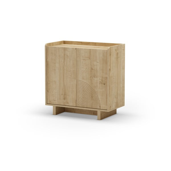 Ormarić u dekoru hrasta u prirodnoj boji 80x80x40 cm Daira – Marckeric-image-3