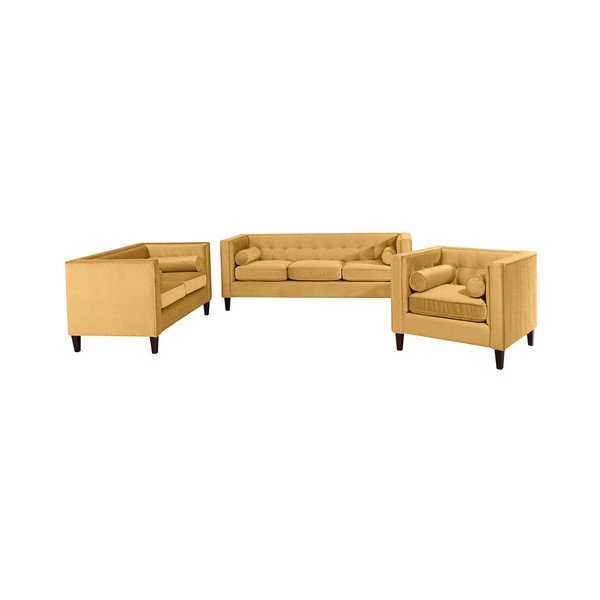 Žuta sofa Max Winzer Jeronimo, 215 cm-image-1
